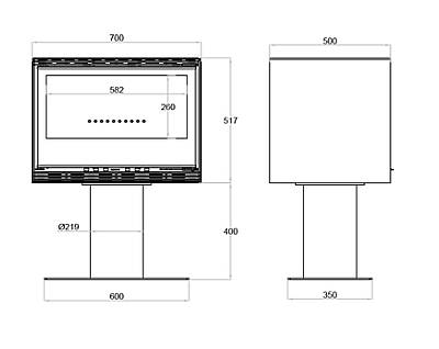 ECHATECH CASETTE STOVE FOOT 70  SILICA - 6