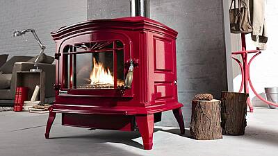 INVICTA Bradford Döküm Odun Sobası Kırmızı - 4