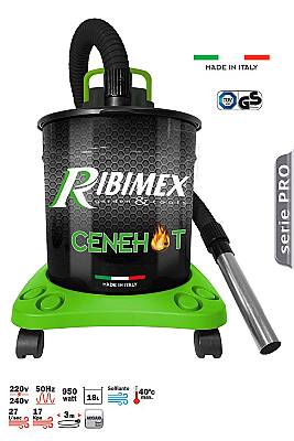 Ribimex CENEHOT Elektrikli Şömine ve Soba Çok Amaçlı Kül Süpürgesi 18 LT ITALY